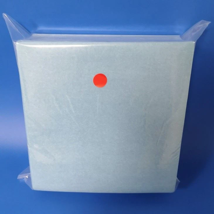 Sterile Blue Nonwoven Cleanroom Wipes